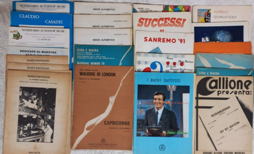 Spartiti musicali lotto - musicali,