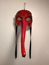 Capitan Spaventa  - Maschera veneziana naso lungo di carnevale in cartapesta