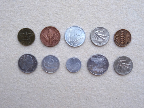 Lotto monete italiane - 10,