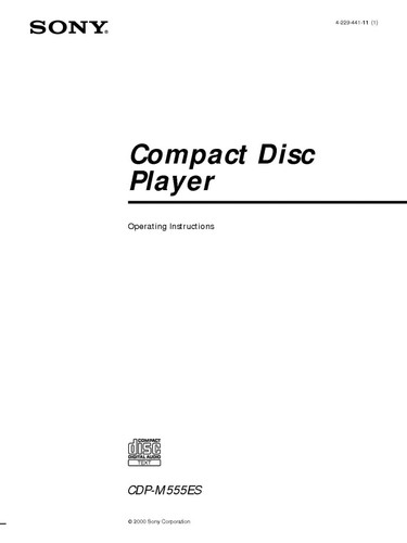 Sony cdp m555es - cdp-m555es, lettore