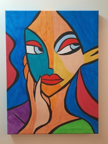 Quadro astratto pensieri di - astratto, "pensieri