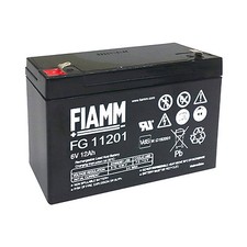 Fiamm FG11201 Batteria al piombo ricaricabile 6V 12Ah ideale per PEG PEREGO
