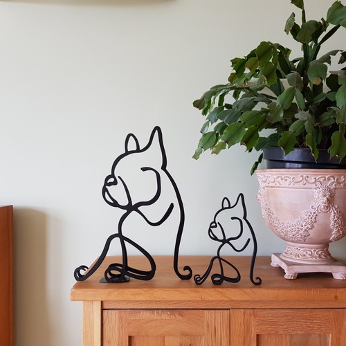 Statua cane bulldog - , francese
