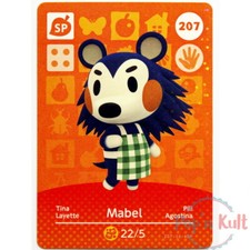 Carte Amiibo Animal Crossing 207 Layette / Mabel Holo [EUR] Série 3 Near Mint