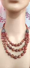 Collana collare perle pietra