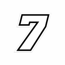 Adesivo Numero Gara per Moto