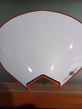 Mascherina Diamond Acerbis Arancio con adesivo bianco