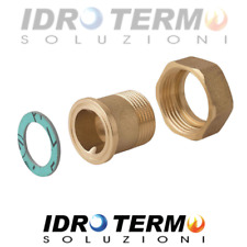 RACCORDO CODOLO PIANO CONTATORE ACQUA 1/2X3/4-3/4X1''-1''X1''1/4 IN OTTONE