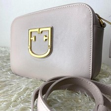 FURLA Dahlia Brava Mini Borsa a Tracolla Pelle Oro Ferramenta Autentica