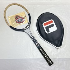 Racchetta da tennis Fila Master vintage in legno con copri racchetta, ottime condizioni