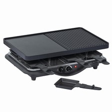 Steba RC 28 Griglia per raclette in ghisa piastra in alluminio pressofuso nero/cromo 1400 W