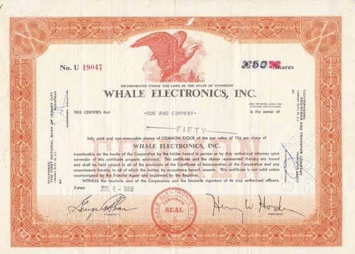 Whale electronics inc - ,,