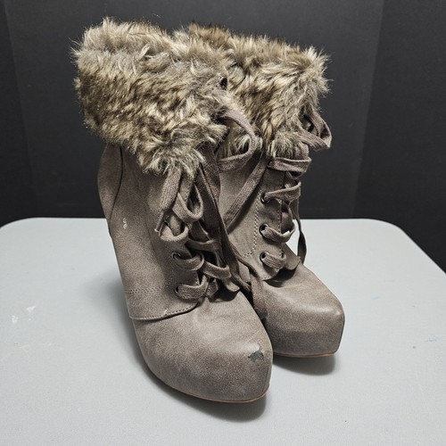 Stivali justfab marroni - justfab,
