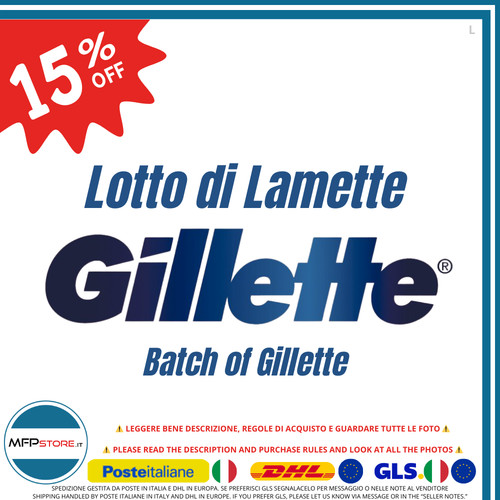Lotto lamette gillette - lamette,