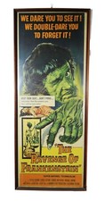 POSTER FILM ORIGINALE 1958 INCORNICIATO 14X36 LA VENDETTA DI FRANKENSTEIN P. CUSHING  