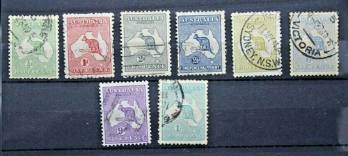 Australia 1913 canguro mappa - australia, e