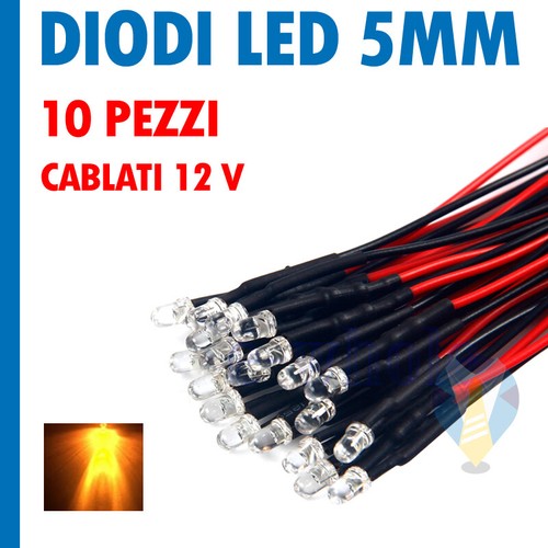 Pezzi diodi led arancio - 10,