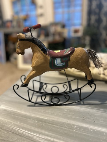 Cavallo dondolo legno e - dondolo,