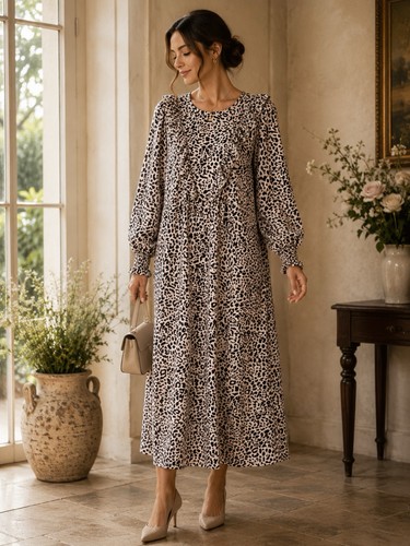 Abito midi zara - midi, volant