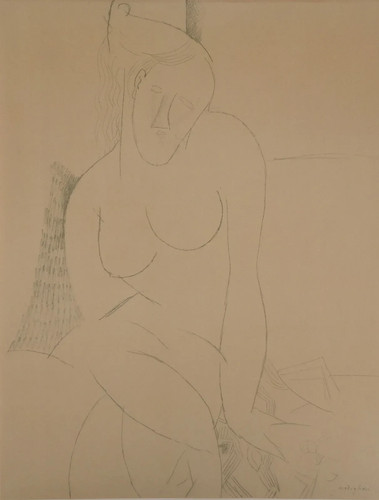 Amedeo modigliani nue - amedeo, assise