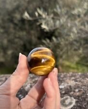 Sfera Occhio Di Tigre - 3,5 Cm / 4 Cm - Tiger Eye Sfera Minerali Reiki Pietra
