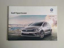Depliant brochure Volkswagen Golf Sportsvan - con Accessori Originali - 2015