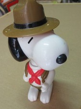 Vecchio gadget Happy Meal McDonald's SNOOPY BOY SCOUT rotelle smontabile zaino