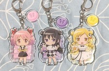 Portachiavi acrilico Puella Magi Madoka Magica Panda Cafe Cina Limited