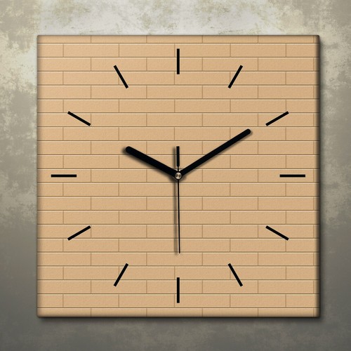 Decorazione tela orologio