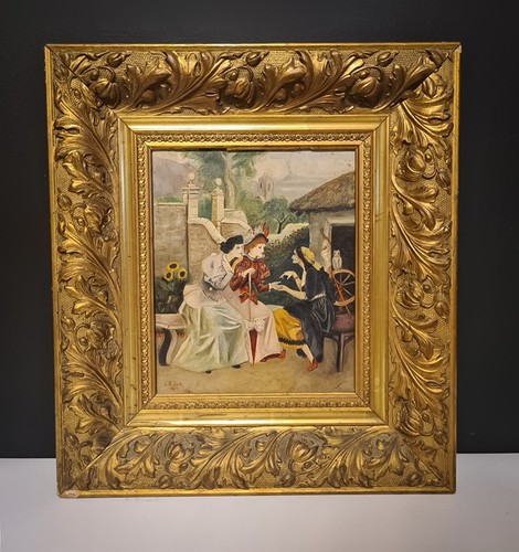 Antico dipinto firmato smith - antico, dipinto,
