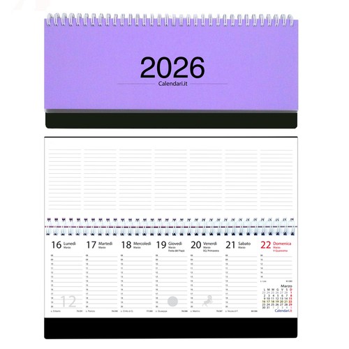 Agenda 2026 settimanale