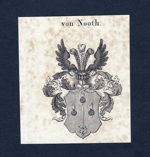 1820 nooth wappen adel stemma - adel,