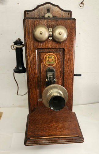 Antico telefono parete - antico,