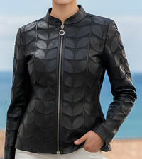Giacca di pelle da donna in
