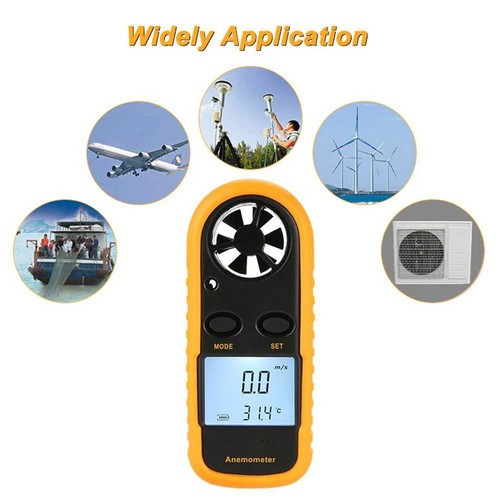 Anemometro digitale misuratore