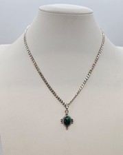 COLLANA IN ARGENTO CON CIONDOLO IN MALACHITE