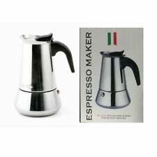 Espresso Maker Caffettiera Moka Macchinetta Caffè 6 Tazze Acciaio Inox dfh