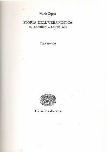 Storia dell urbanistica dalle - dell'urbanistica,