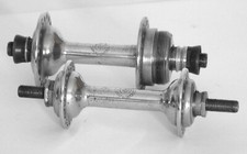 CAMPAGNOLO Coppia di mozzi ant +post . Bici corsa epoca. Eroica. (CMC#02)