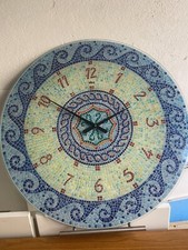 orologio da parete In Vetro Colorato Stile Mosaico  Macchina Da Cambiare