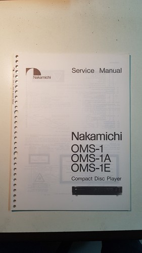 Nakamichi oms1e manual service