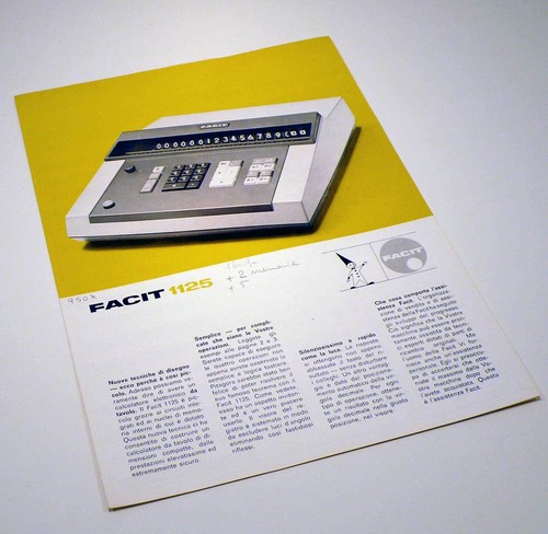 Facit 1125 calcolatore - facit,