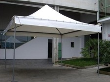 Tenda gazebo pagoda 3x3 m certificato per uso pubblico pvc da 650 gr classe 2