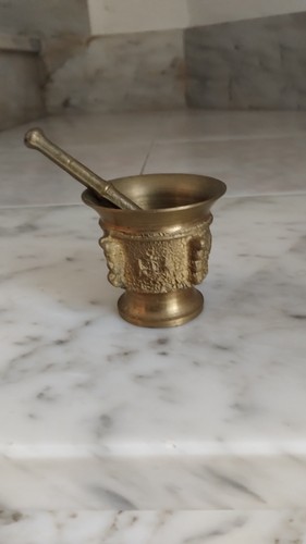 Mortaio bronzo con pestello - in,