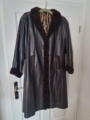 Cappotto pelle con - in,
