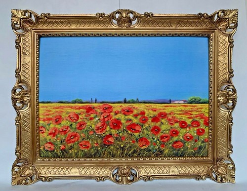 Mohnfelder mohnblumen wandbild - mohnblumen,