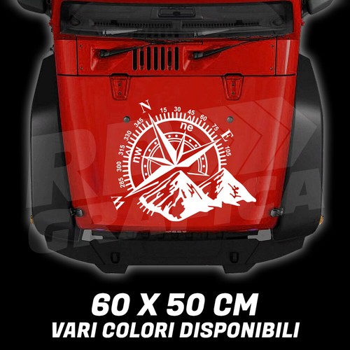 Adesivo rosa dei venti - adesivo,