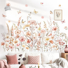 Boho Garden Flowers Wall