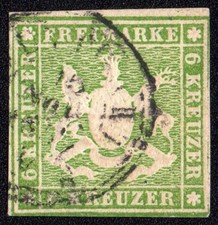 WÜRTTEMBERG 1857 Emissione