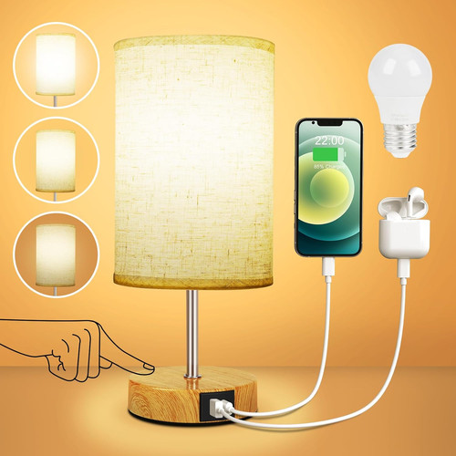 Lampada comodino touch - lampada,